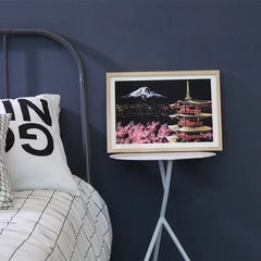 Kratzbild-Set - Stadtbild bei Nacht