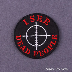 Bügelaufkleber - Schädel