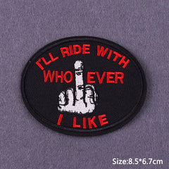 Bügelaufkleber - Schädel