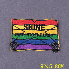 Bügelaufkleber - Regenbogen Pride