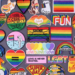 Bügelaufkleber - Regenbogen Pride