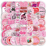 Sticker‑Set - Rosa Girls Aesthetic‑Sticker (10‑60 Stk.)