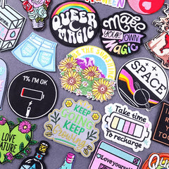 Bügelaufkleber - Keep‑Growing Schrift