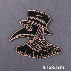 Bügelaufkleber - Schädel