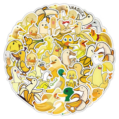 Sticker-Set - Bananen und Enten (10/30/54 Stück)
