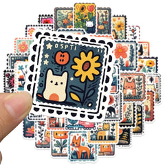 Sticker-Set - 50 Retro-Tiere