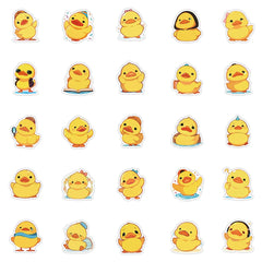 Sticker-Set - Gelbe Enten (10/30/50 Stück)