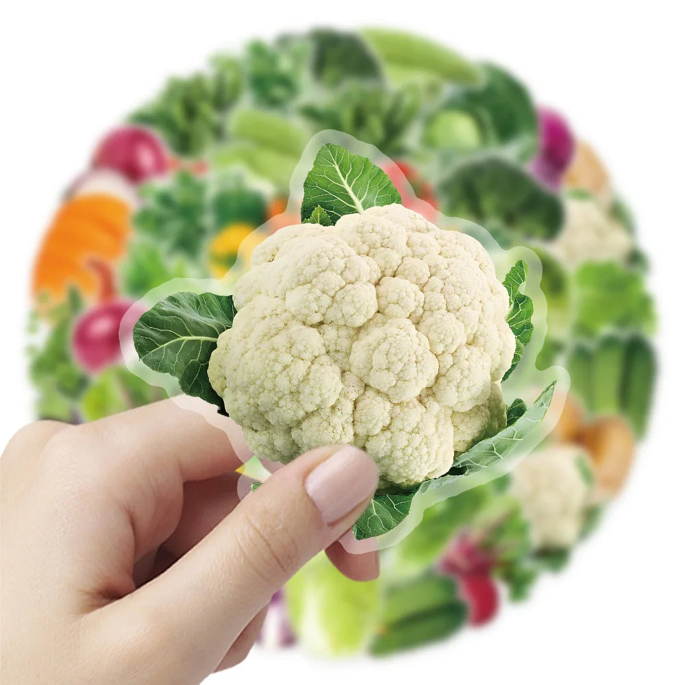 Sticker‑Set - Vegetarische Gemüse‑Sticker (10‑50 Stk.)