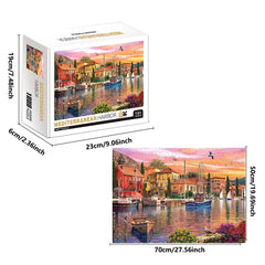 1000 Teile Puzzle - Eule Ölgemälde