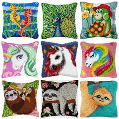 Knüpfset - Einhorn Knüpfkissen‑ & Teppich‑Set