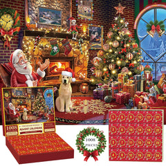 1008 Teile Puzzle - Adventskalender Weihnachten 2024