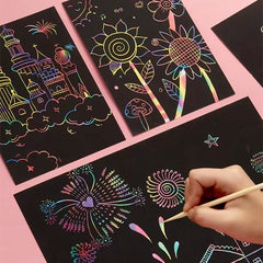 Kratzbild-Set - 16×23cm für Kinder