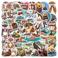 Sticker-Set - Niedliche Otter (10/30/50 Stück)