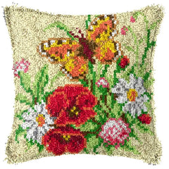 Knüpfset - Pflanzen‑Serie Vintage Blumen Knüpfkissen