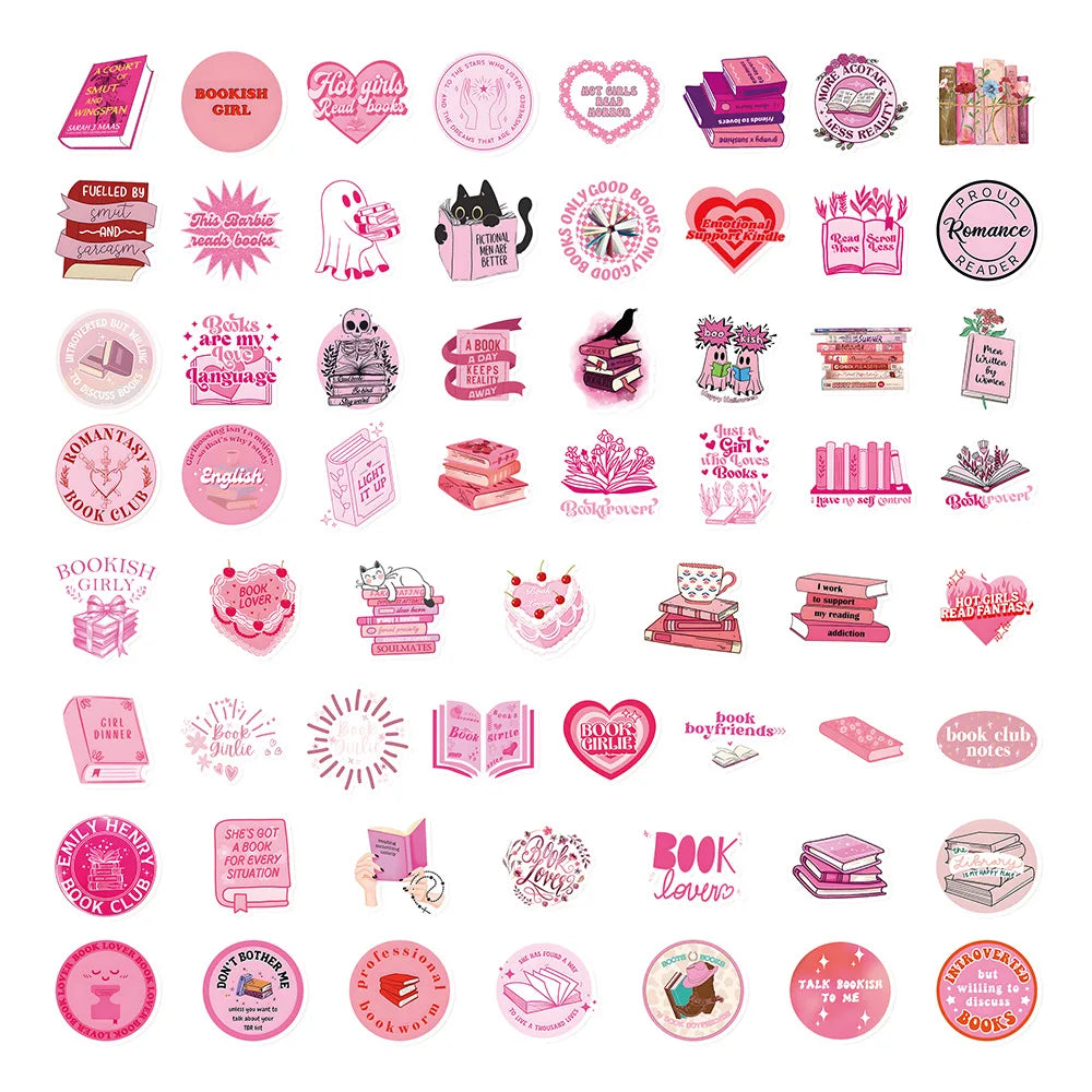 Sticker‑Set - Rosa Girls Aesthetic‑Sticker (10‑60 Stk.)