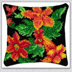 Knüpfset - Sonnenblume & Rose Knüpfkissen‑Set