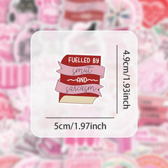 Sticker‑Set - Rosa Girls Aesthetic‑Sticker (10‑60 Stk.)