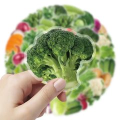 Sticker‑Set - Vegetarische Gemüse‑Sticker (10‑50 Stk.)