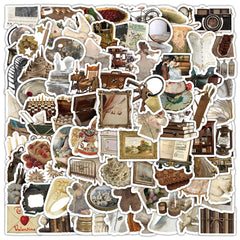 Sticker‑Set - Retro Nordic Royal‑Sticker (10‑100 Stk.)