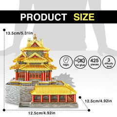 3D Metall-Puzzle - Wachturm der Verbotenen Stadt