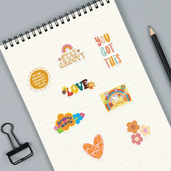 Sticker-Set - 50 Boho Hippie