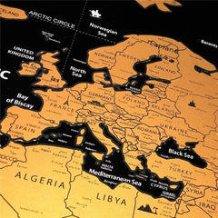 Weltkarte zum Rubbeln - Aquarell Deluxe