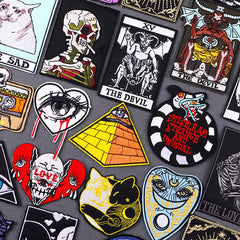 Bügelaufkleber - Schädel