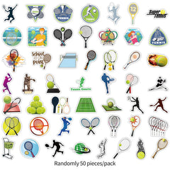 Sticker‑Set - Tennis & Bogensport Fun‑Sticker (10‑50 Stk.)