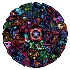 Sticker‑Set - Disney Marvel Neon‑Sticker (10‑100 Stk.)