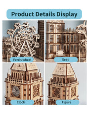 3D Holz-Puzzle - Big Ben mit Uhr