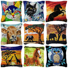 Knüpfset - Tiere (Kuh, Pferd, Elefant)