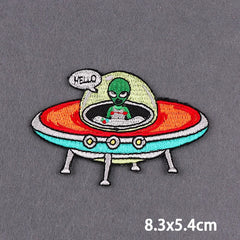 Bügelaufkleber - Alien