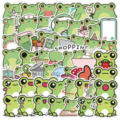 Sticker-Set - Niedliche Frösche (10/30/50 Stück)