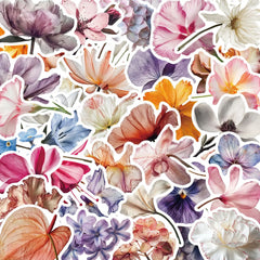 Sticker-Set - Blühende Blumen (10/30/50 Stück)