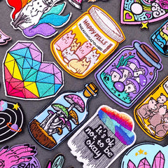 Bügelaufkleber - Pilz