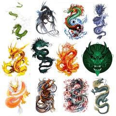 Bügelaufkleber - Punk-Drachen