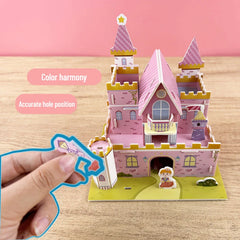 3D Holz-Puzzle - Schloss aus Papier