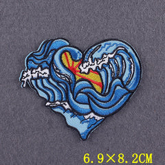 Bügelaufkleber - Meereswelle