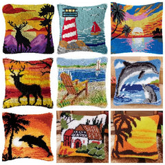 Knüpfset - Hirsch für Kissen