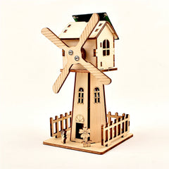3D Holz-Puzzle - Solar-Windmühle
