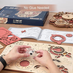 3D Holz-Puzzle - Wanduhr