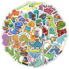 Sticker-Set - Buch-Dinosaurier (10/30/50 Stück)