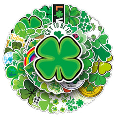 Sticker-Set - Vierblättriges Kleeblatt (10/30/50 Stück)