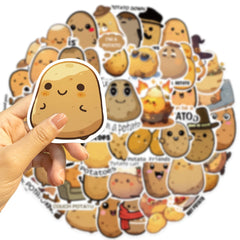 Sticker-Set - 50 Niedliche Kartoffeln