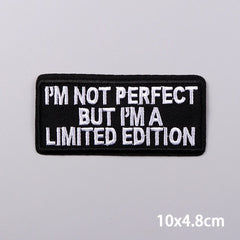 Bügelaufkleber - Slogan