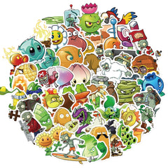 Sticker-Set - 50 Pflanzen gegen Zombies