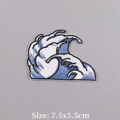 Bügelaufkleber - Meereswelle