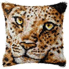 Knüpfset - Tiger‑Wolf‑Leopard Stick‑Kissen