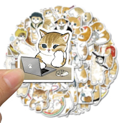 Sticker-Set - 64 Katzen