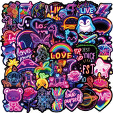 Sticker‑Set - Lustige Neon Graffiti‑Sticker (10‑50 Stk.)